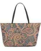 Eric Javits Faith Paisley Coated-Canvas Tote - Lyst