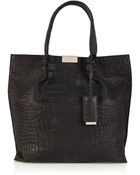 Karen Millen Ltd Edition Luxury Croc Tote - Lyst