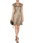 Alberta Ferretti Silk Lace Cocktail Dress - Lyst