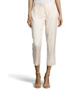 Diane von Furstenberg Georginne Woven Crop Pants - Lyst