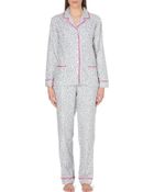 DKNY Printed Flannel Pyjama Set - Lyst