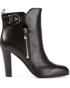 Sergio Rossi Buckled Ankle Boots - Lyst