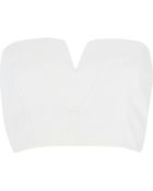 River Island White Bandeau Crop Top - Lyst