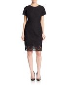 Dolce & Gabbana Scalloped-Hem Lace Dress - Lyst