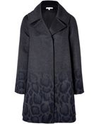 Paule Ka Wool-Angora Coat With Leopard - Lyst
