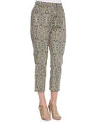 Marina Rinaldi Ricco Printed Skinny Leg Pants - Lyst