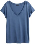 H&M V-Neck Top - Lyst