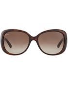 Gucci Crystal Gg Logo Sunglasses - Lyst