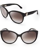 Ferragamo Vara Snake Oversized Sunglasses - Lyst