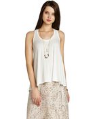 BCBGeneration Draped-Back Tank Top - Lyst
