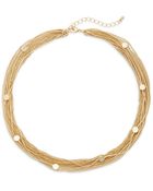 Saks Fifth Avenue 14K Gold-Plated Multi-Chain Station Necklace - Lyst