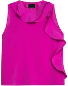 Cynthia Rowley Side Ruffle Top - Lyst