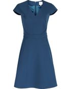 Reiss Alsace Raw Edge Embellished Dress - Lyst