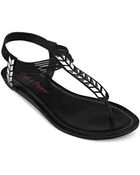 Pink And Pepper Moxxie Demi Wedge Thong Sandals - Lyst