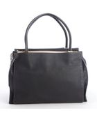 Chloé Black Leather Dree Top Handle Bag - Lyst