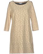 Patrizia Pepe Short Dress - Lyst