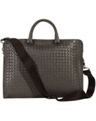 Bottega Veneta Business 2 Manici Porta Computer Intrecciato - Lyst