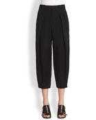 Chlo? Cropped Pleat-Front Pants - Lyst