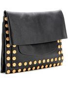 Valentino Gryphon Studs Leather Clutch - Lyst