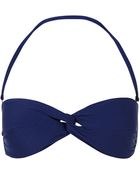 Agua De Coco Ribbed Bandeau Bikini Top - Lyst