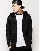 Asos Neoprene Hoodie - Lyst