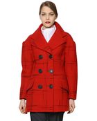 Vivienne Westwood Anglomania Printed Wool Flannel Coat - Lyst