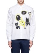 Marni Flower Painting Cotton Shirt - Lyst