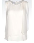 Armani Top In Crêpe De Chine - Lyst