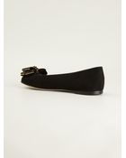 Giuseppe Zanotti Bow Detail Ballerinas - Lyst