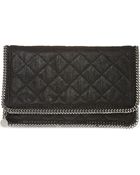 Stella McCartney Falabella Quilted Clutch - Lyst