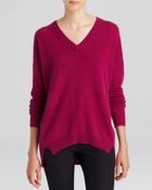 C By Bloomingdale's Drop Shoulder Cashmere Sweater - Lyst