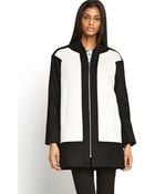 French Connection Teddy Boucle Monochrome Coat - Lyst