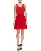 Milly Ribbed Knit Sleeveless Dress - Lyst