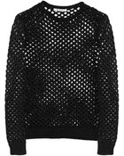 T By Alexander Wang Open-Knit Sweater - Lyst