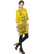 Etro Floral Printed Silk Jacquard Dress - Lyst