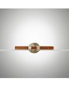 Ralph Lauren Haircalf Hammered-Buckle Belt - Lyst