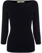 Oasis Stitched Slash Neck Top - Lyst