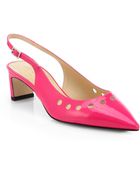 Kate Spade Stephany Patent Leather Slingback Pumps - Lyst
