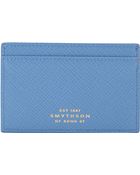 Smythson Panama Flat Card Case - Lyst