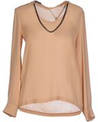 Gold Case Blouse - Lyst