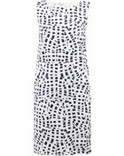 Oscar de la Renta Print Shift Dress - Lyst