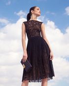 Michael Kors Paisley-Lace A-Line Dress - Lyst