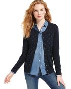 Tommy Hilfiger Long Sleeve Button Front Cardigan - Lyst