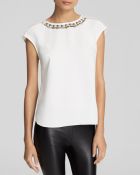 Rebecca Taylor Top - Cap Sleeve Modern Deco Embellished - Lyst