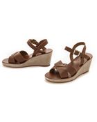 A.P.C. Classic Wedge Sandals - Marron Glace - Lyst