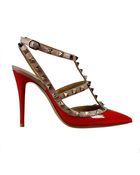 Valentino Tacco 10 Rockstud Pelle E Vernice - Lyst