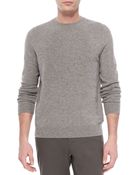 Vince Cashmere Long Sleeve Crewneck Sweater Gray - Lyst