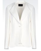 Emporio Armani Jacket In Cady - Lyst
