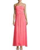 laundry pleated chiffon gown