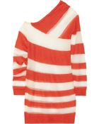 Acne Studios Oil K Striped Openknit Mohairblend Sweater - Lyst
